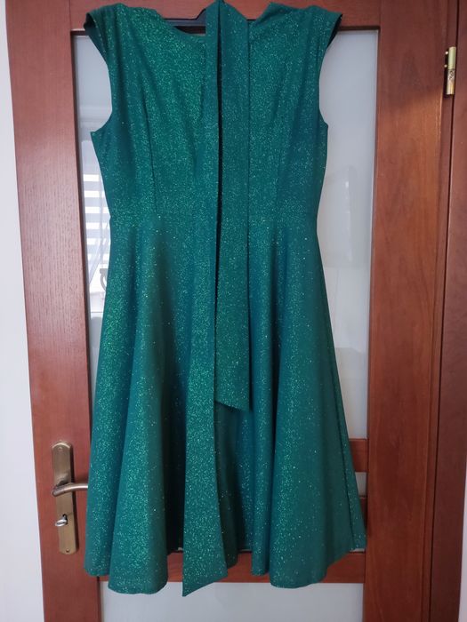 Sukienka maxi butelkowa zieleń