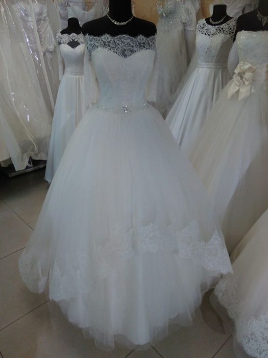 Белое свадебное платье+ПОДАРОЧЕК