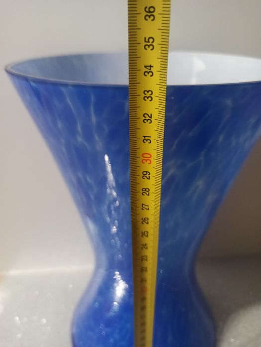 Bardzo duży wazon, szkło kolorowe 34cm