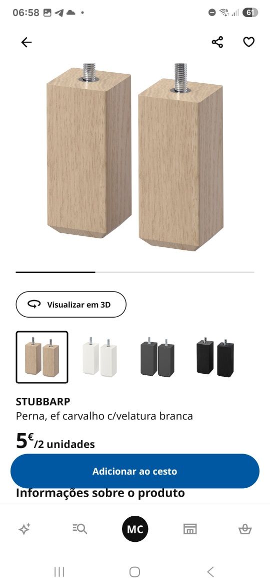 Estrutura Besta Ikea efeito Carvalho. Como  Nova!