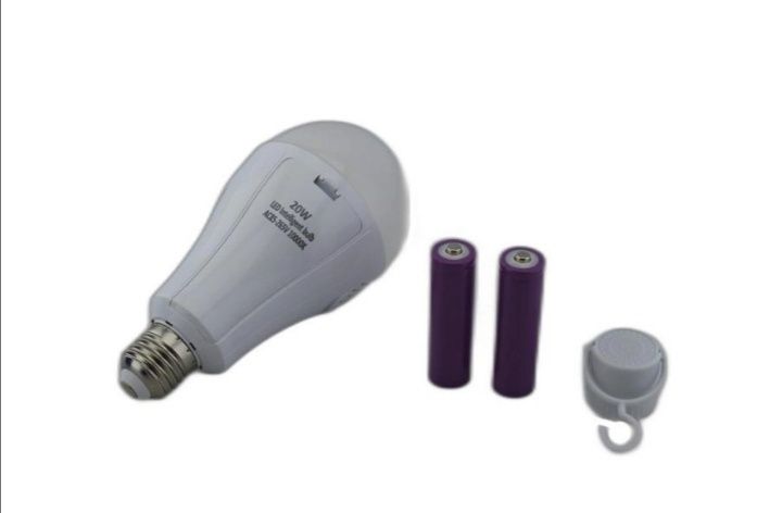Лампочка с аккумулятором 18650-2шт лампа светильник аварийный 8442 Led
