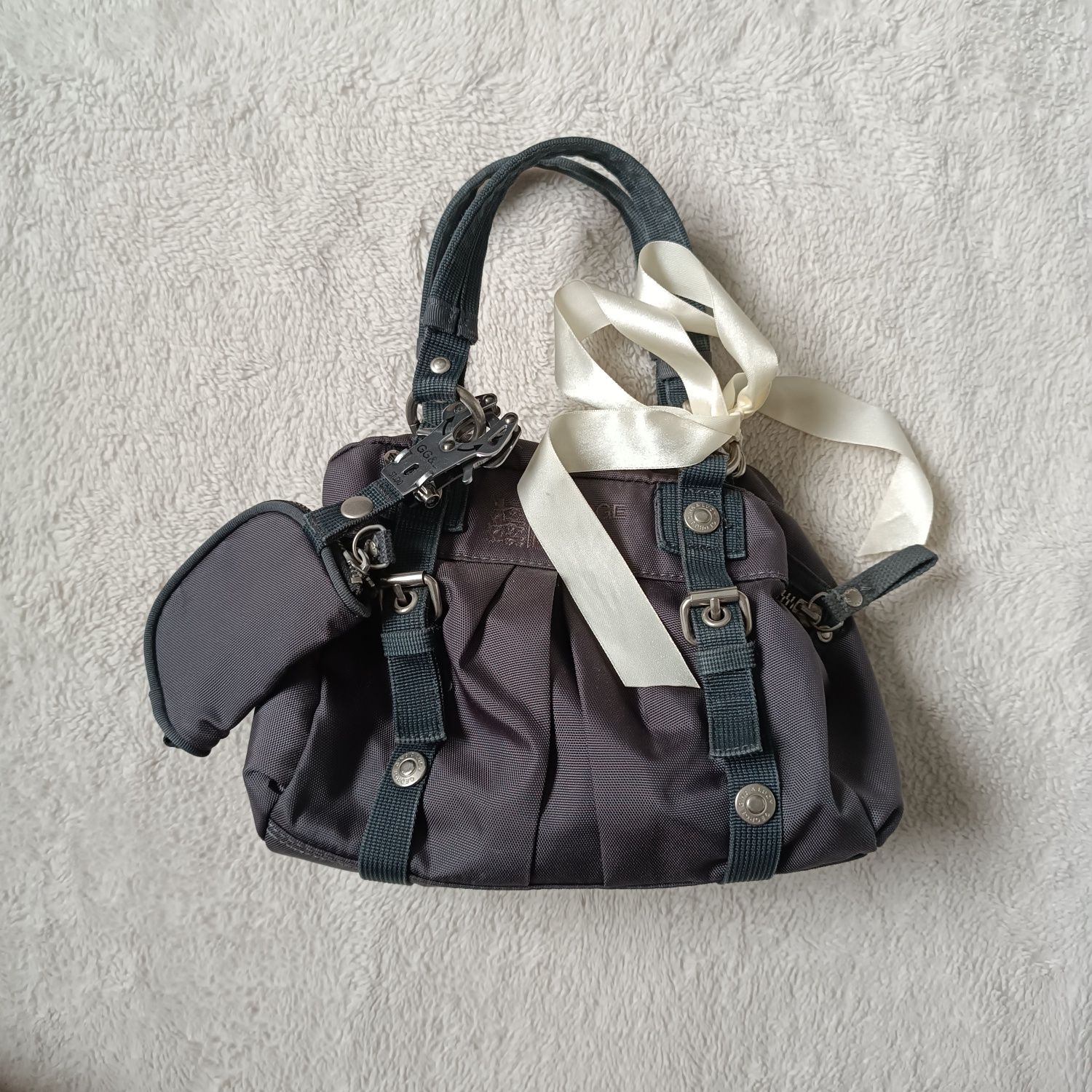 Torebka Na Ramie Listonoszka George Gina & Lucy Designer GGL Grey Bag