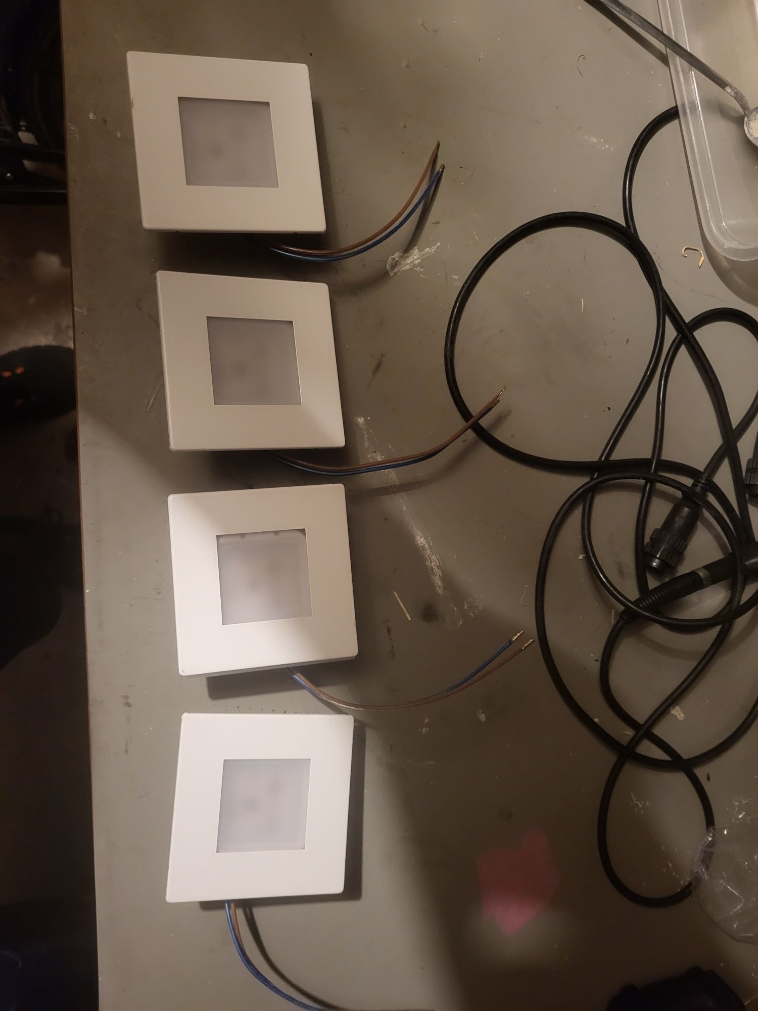 4xLED oświetlenie schodowe/wpuszczane w ścianę FEX do wewnątrz/zewnątr