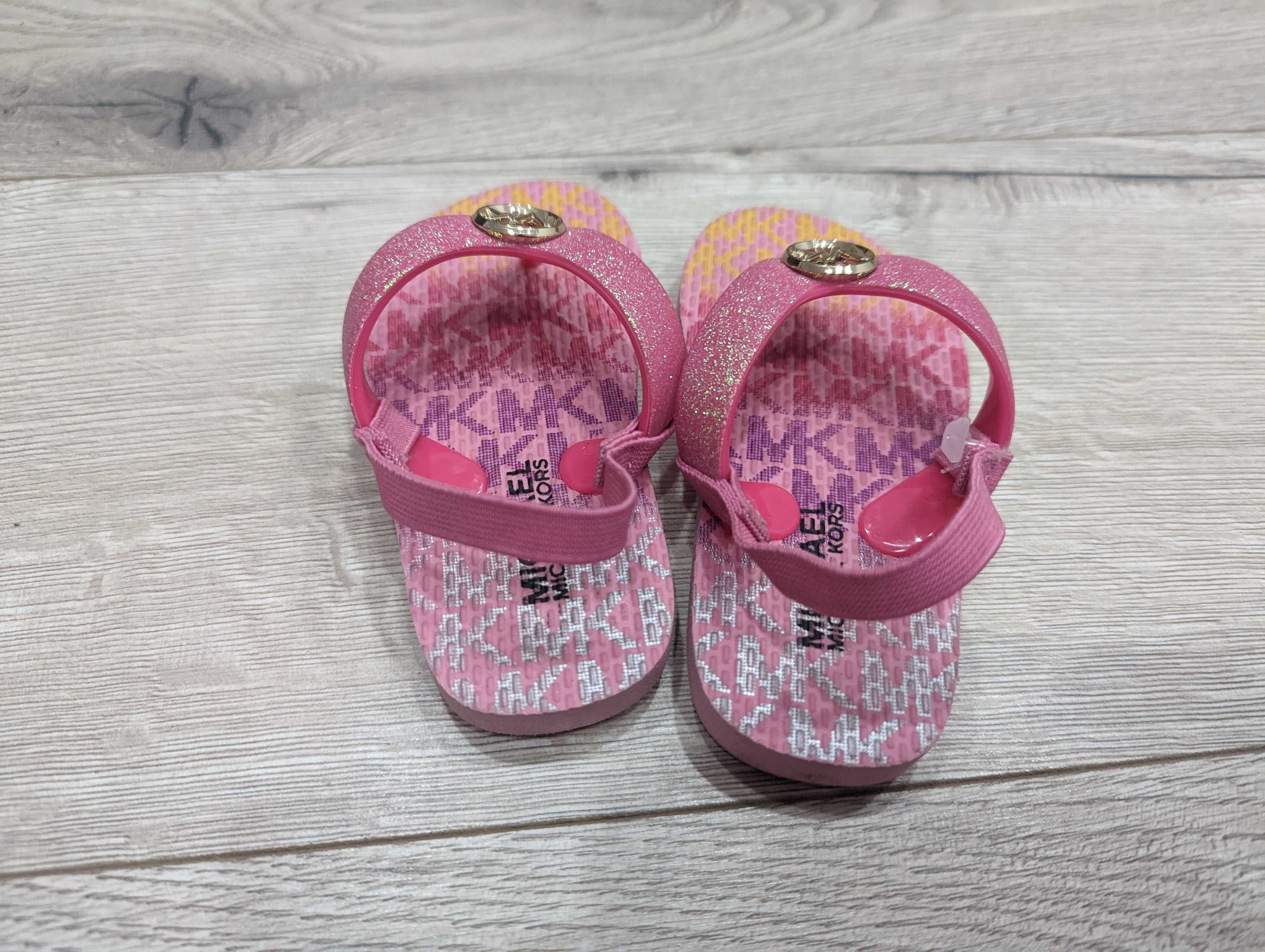 Japonki/klapki Michael Kors dla dziewczynki r.22