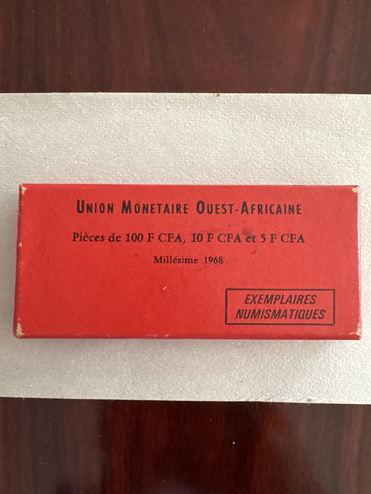 conjunto moedas 1968 - Uniao Monetaria Africa Ocidental