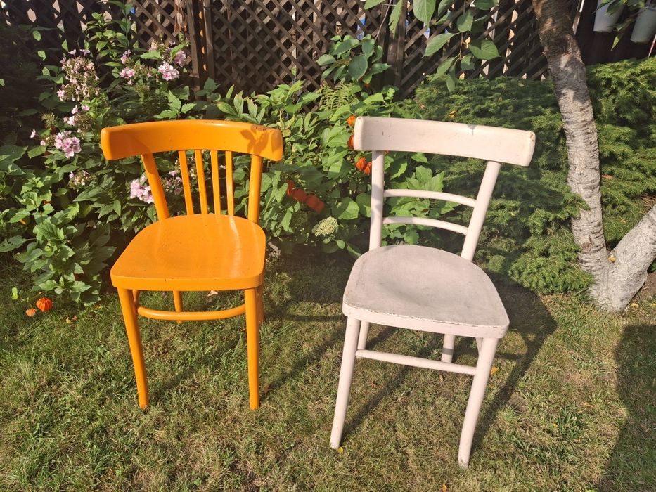 Stare drewniane krzeslo gięte thonet