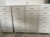 Szafki z szufladami Ikea HELMER komoda na kółkach