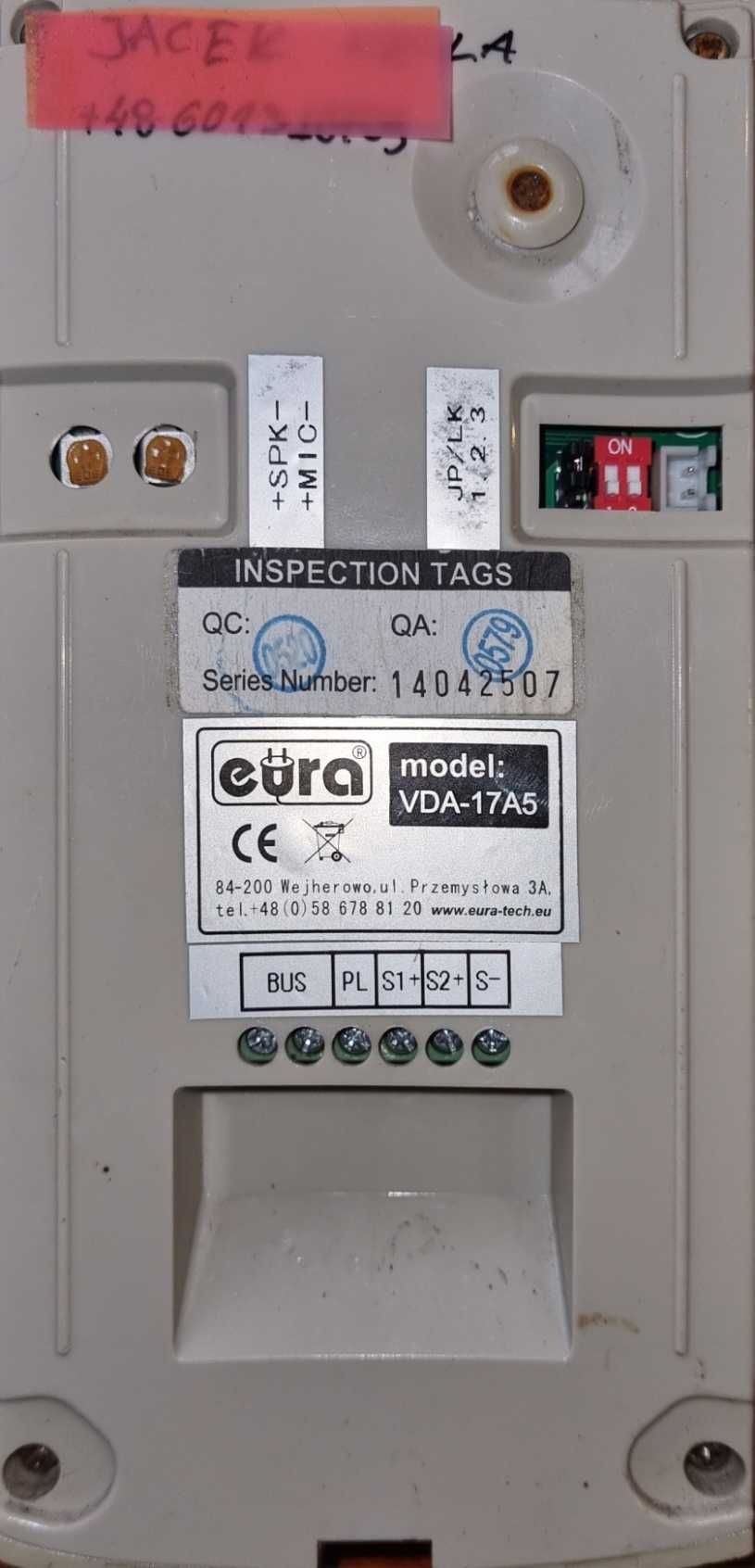 Dwa MONITORY ''EURA'' VDA-21A5 ''2EASY'' ekran 7'' + Kaseta VDA-17A5