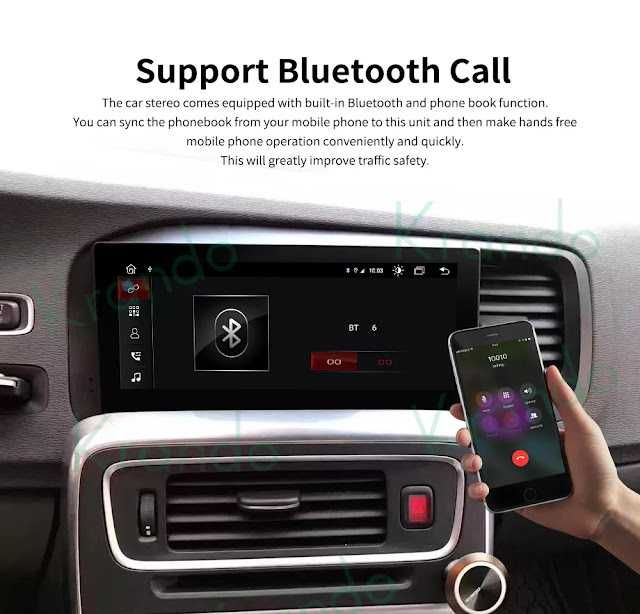 Auto-rádio 8.8" android 13 Volvo V60 S60 2011 a 2020