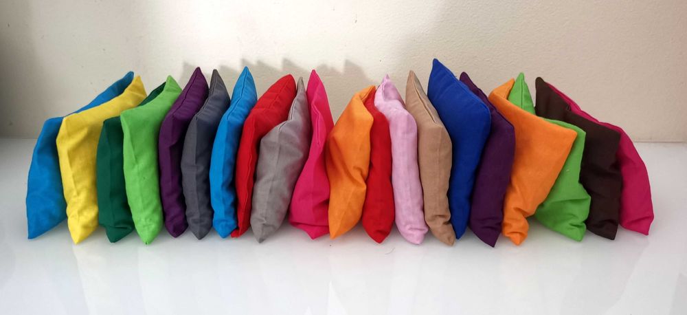 Bawełniane woreczki sensoryczne z grochem 20 szt