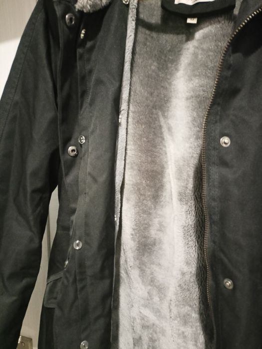 Kurtka damska zimowa długa czarna M 38