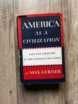 Max Lerner America as a Civilization