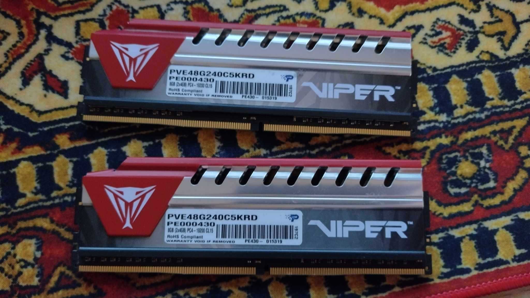 Pamięć Patriot Viper Elite, DDR4, 8 GB, 2400MHz, CL15 (PVE48G240C5KRD)
