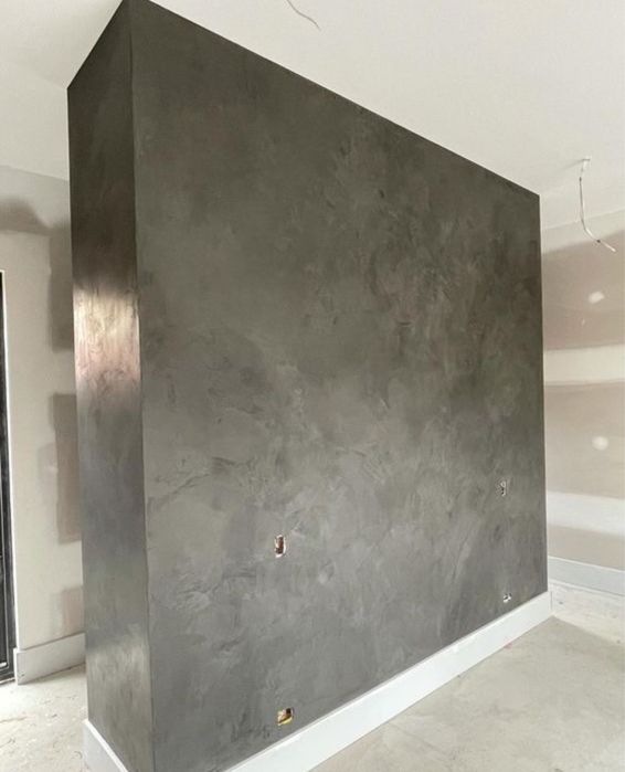 Mikrocement posadzki ściany łazienki meble