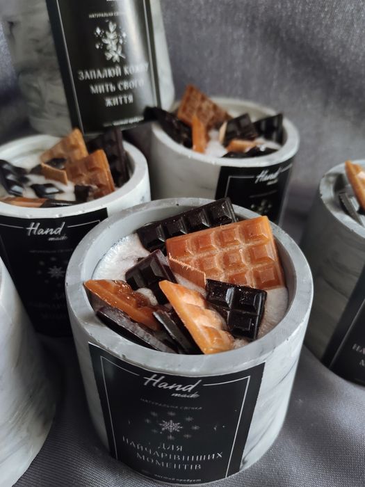 Свеча шоколад и карамель