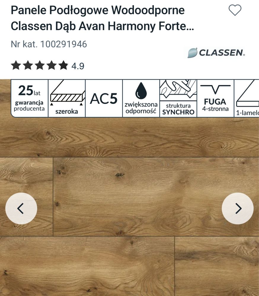 Panel classen harmony forte dąb avan