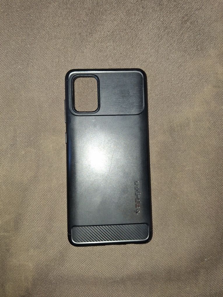 Czarne Etui Spigen samsung A71