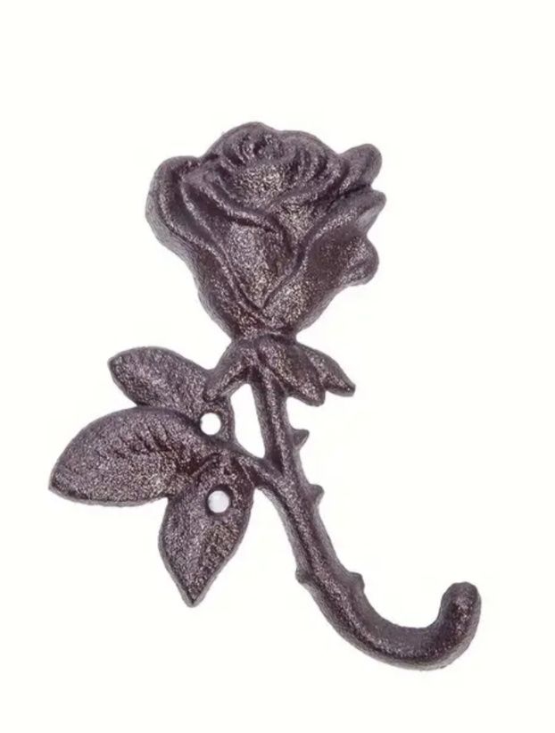 Gancho/ Rosa em Ferro
