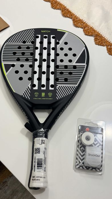 Raquete de Padel, NOVA- Adidas Macth Line com extras