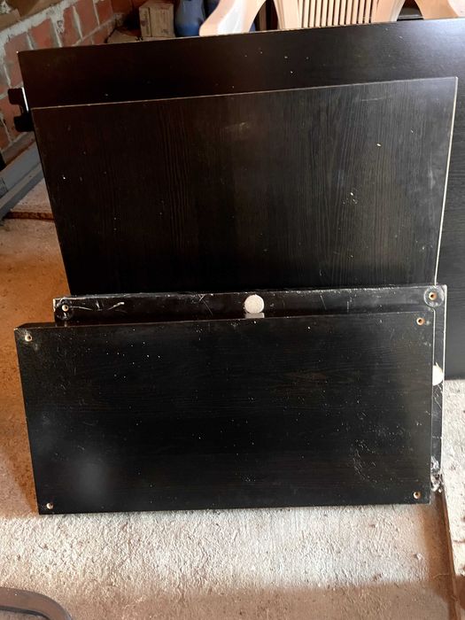 IKEA Kallax secretária preto mais móvel para escritório usado barato