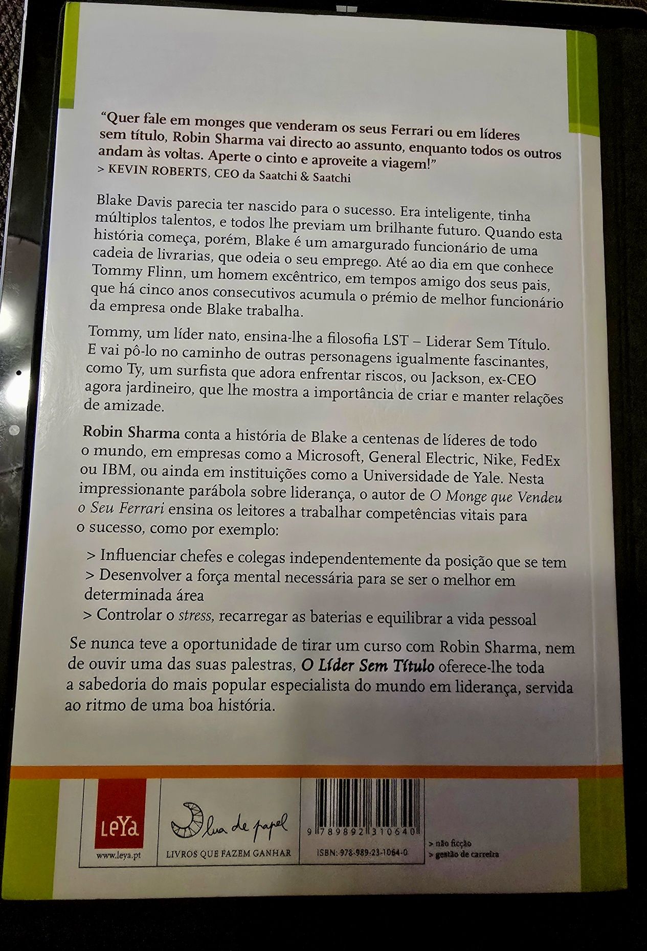 Livro "O Líder Sem Título" – Robin Sharma