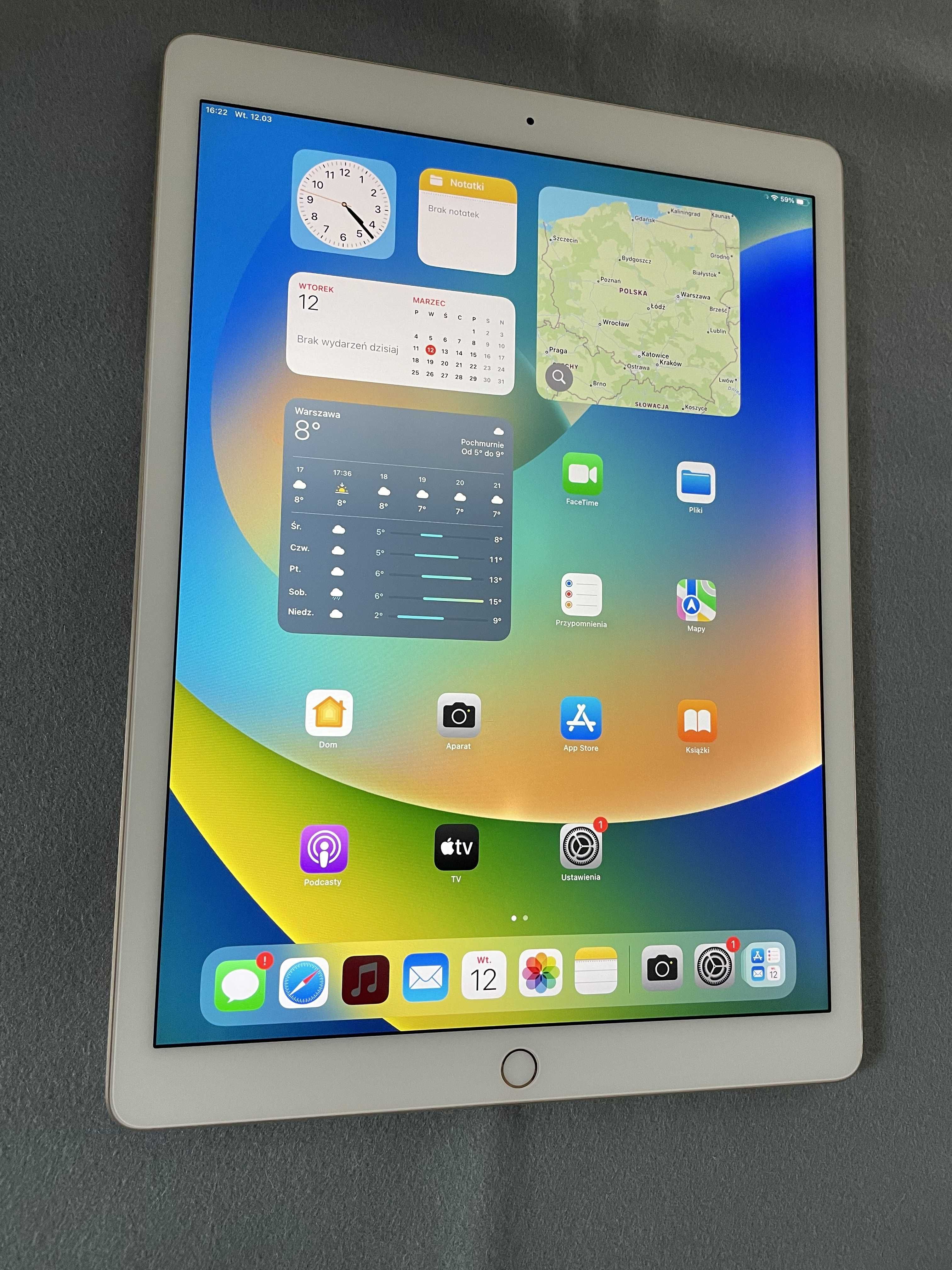 OLBRZYM iPad Pro 12,9" wifi 256GB złoty z etui