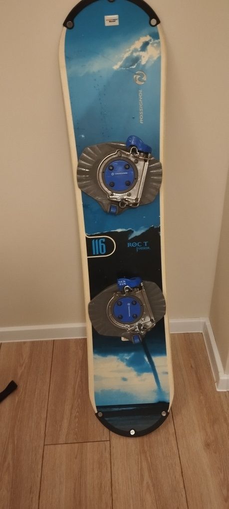 Deska snowboardowa 116cm z butami.