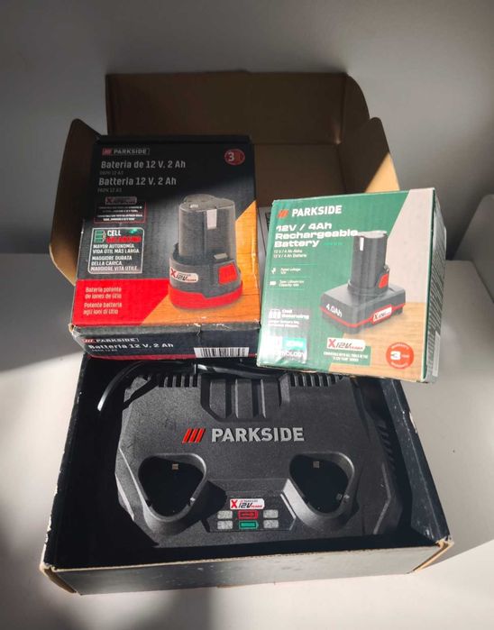 Carregador Rápido Duplo 12V 4.5Ah Parkside * NOVO *