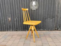 Designerskie krzesło obrotowe, regulowane, Czechosłowacja '60, PRL