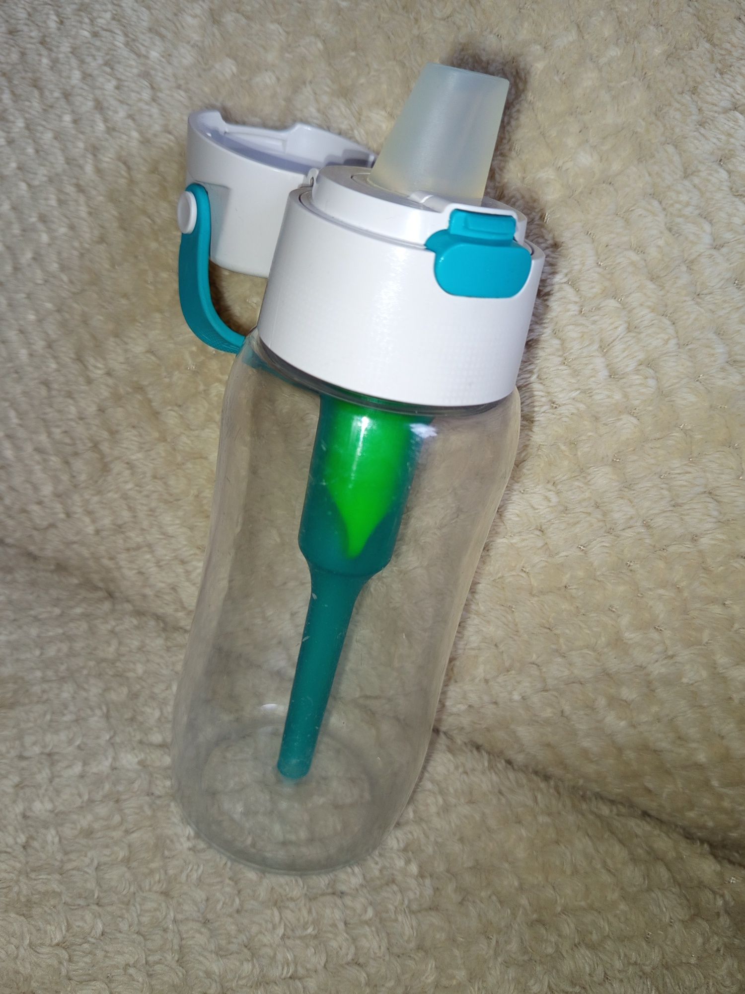 Dafi Solid turkusowa butelka z nowym filtrem węglowym 500 ml