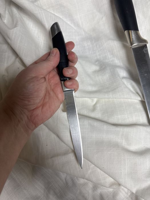 ножи кухонные металлические ніж для кухні сталь напівпрофесійний