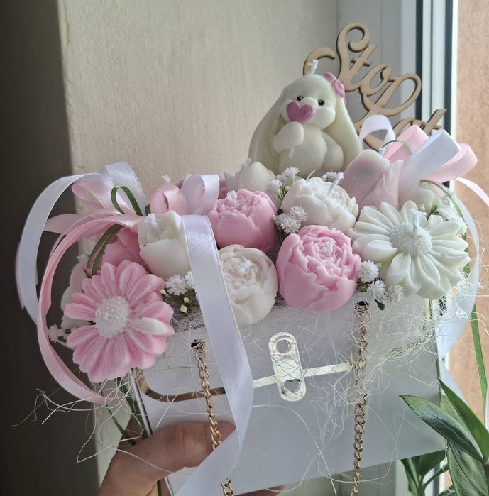 Prezent ze świec sojowych