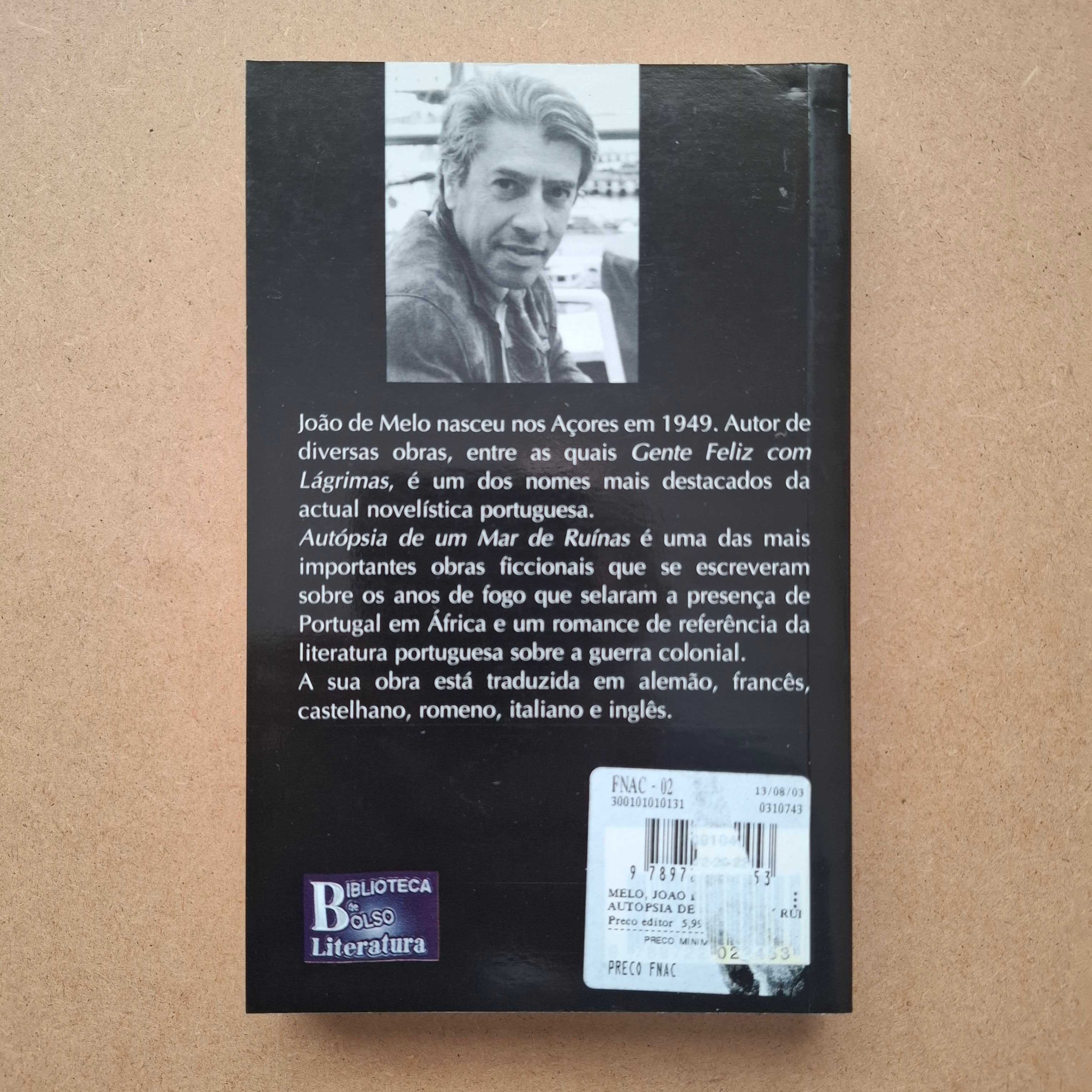 "Autópsia de um mar de ruínas" de João de Melo