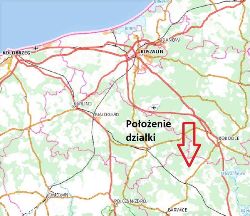 Malowniczo położona, duża działka budowlana.