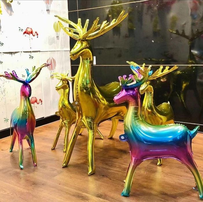 Новорічні повітряні кулі, Новорічні олені.
