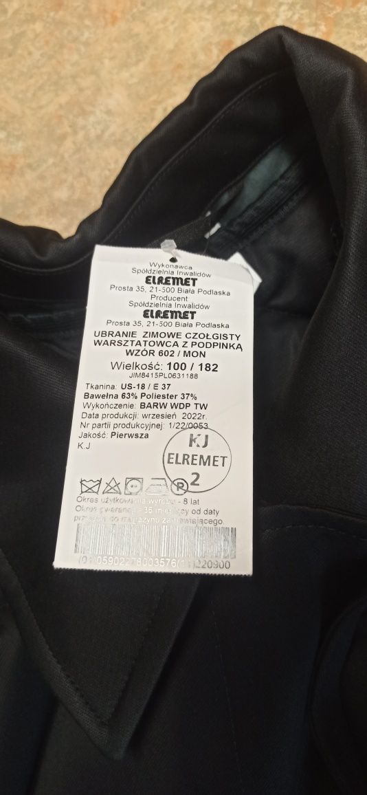 Ubranie zimowe czołgisty