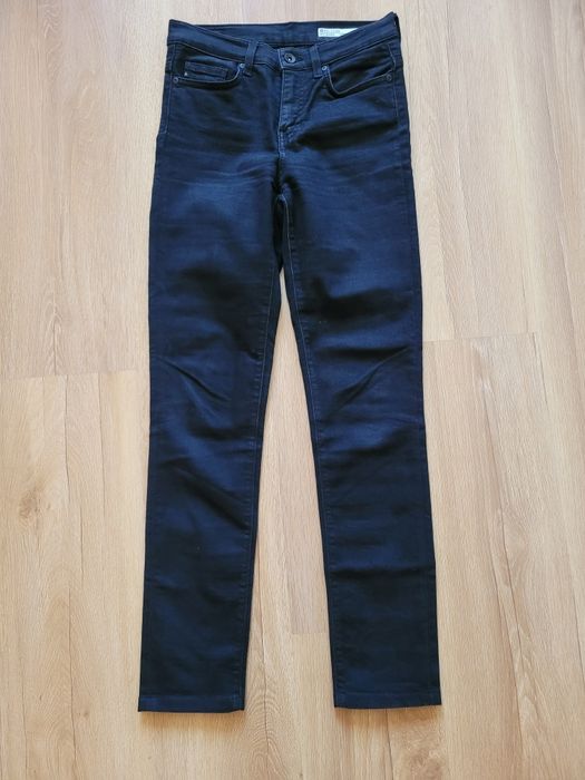 Oryginał czarne Jeansy Big Star modne "Marchewy" Tapered leg rozm.27 S