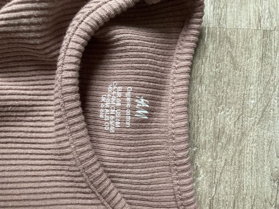 Body z tiulem H&M rozm.68 bawełna organiczna - stan idealny