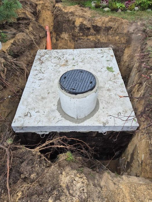 SZAMBO 10m3 zbiornik betonowy z WYKOPEM 8m3 szybkozłączka Piwnica