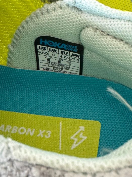 Ténis running Hoka Carbon x3 Tam 43 1 /3 novos