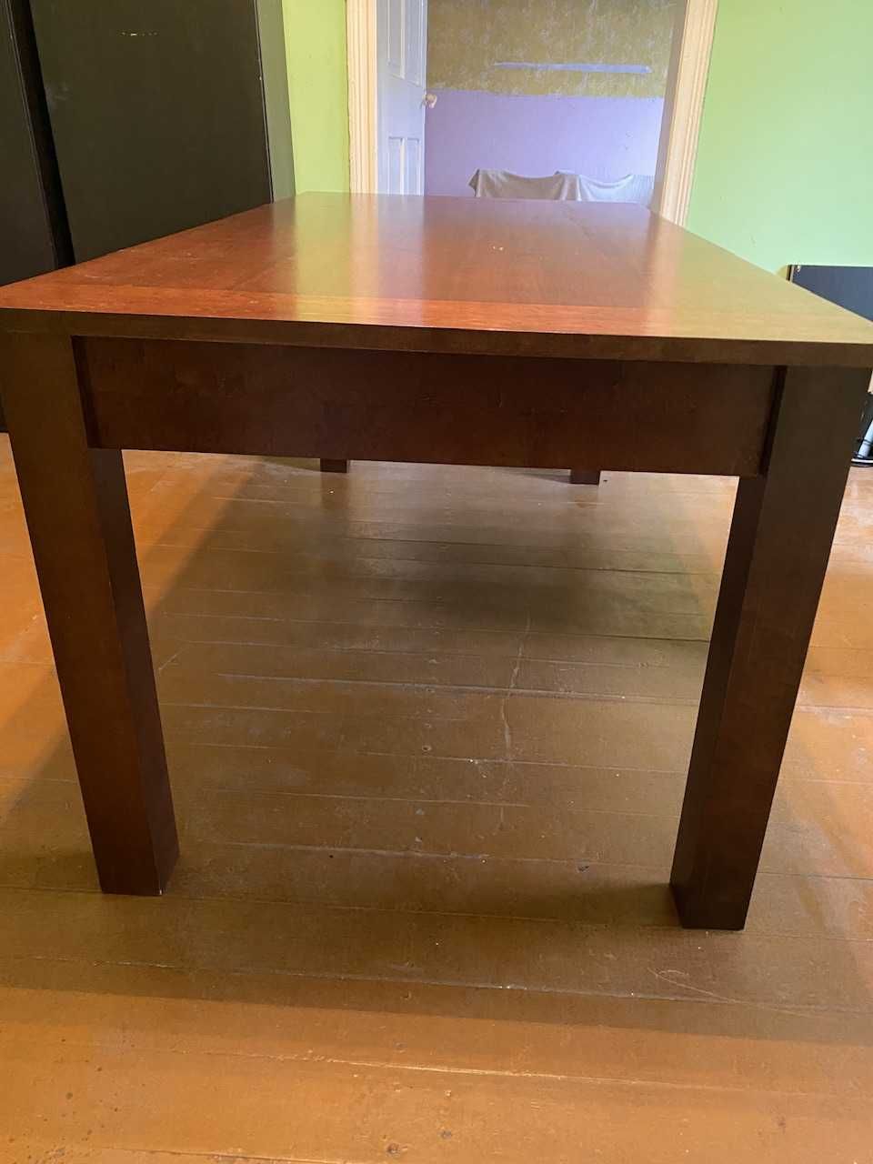 Stół drewno 180 x 90 cm + 6 krzeseł. Komplet do domu i gabinetu