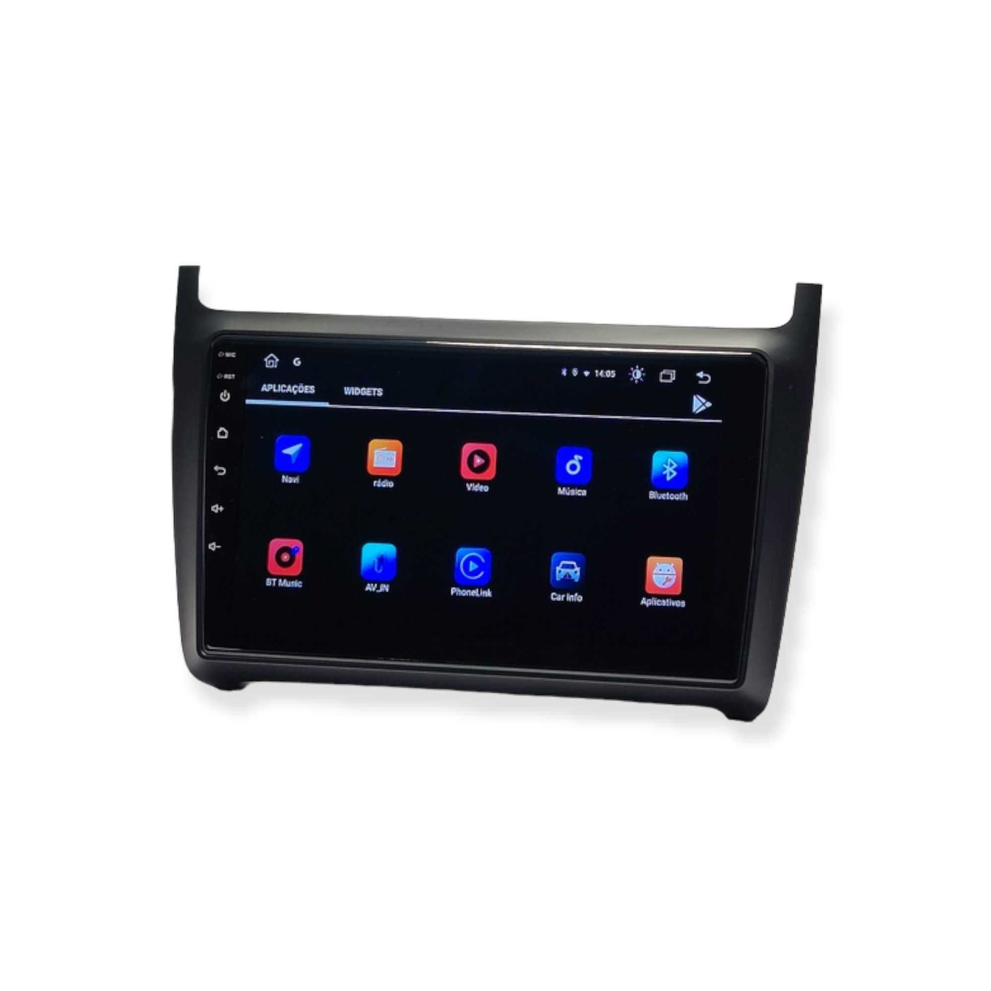 Radio 2 DIN Android VW Volkswagen Polo 5 Sedan 6r Carplay - Novo