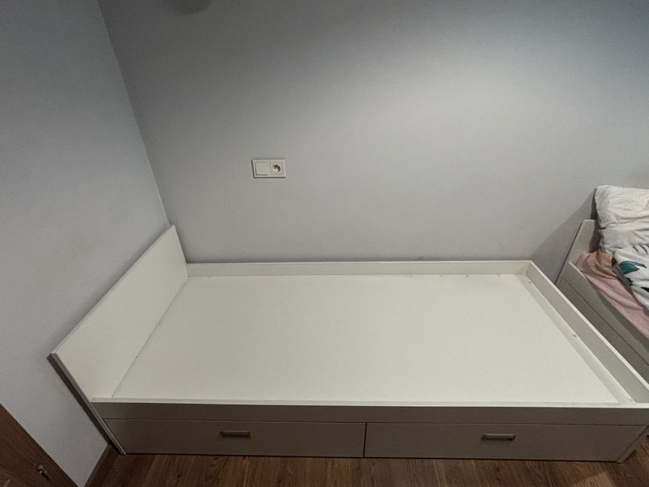 Łóżko biale 190x80