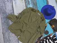 Cream Koszula khaki marszczenia złoty cekin 40