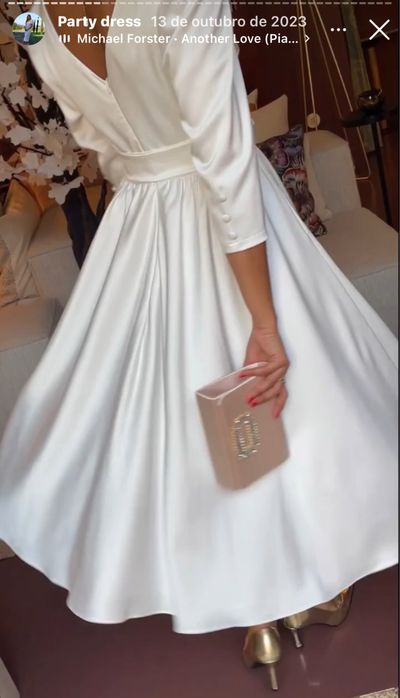 Vestido acerinado mais forro usado 1 vez