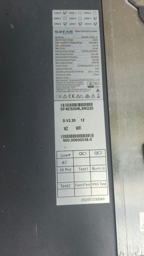 Inwerter sieciowy SOFAR 8.8 KTL-X