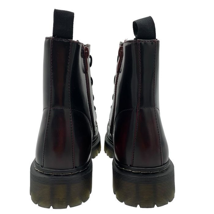 Buty damskie r. 38 botki sznurowane bordowe glany gruba podeszwa 2 w 1