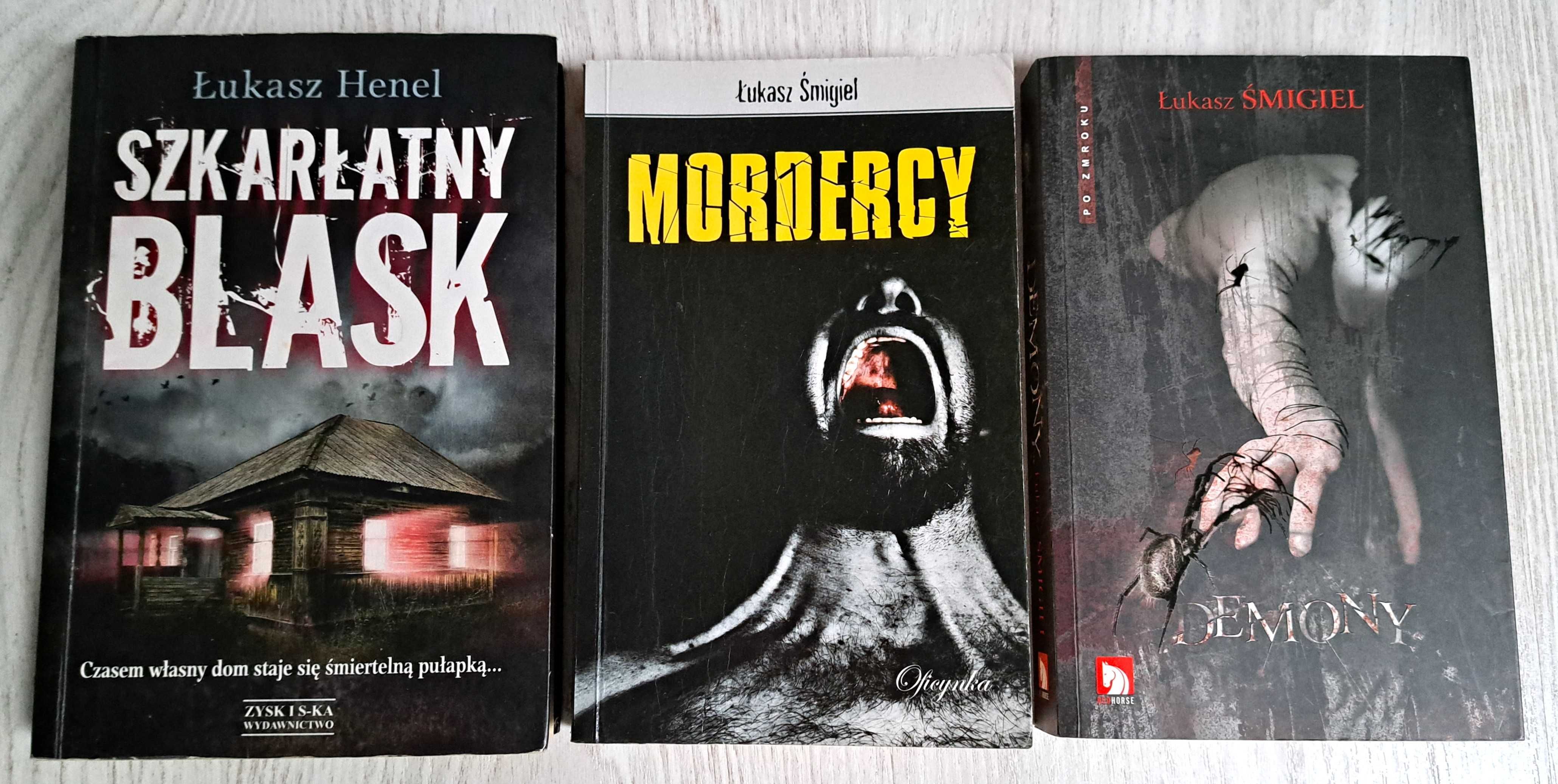 3x Łukasz Śmigiel Demony + Mordercy + Łukasz Henel Szkarłatny blask