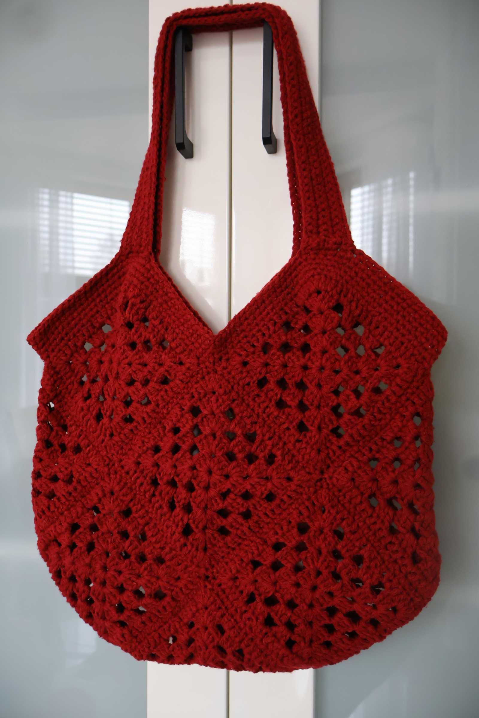 Szydełkowa siatka rękodzieło handmade