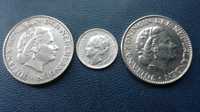Holandia 2x1 gulden + 10 cent_srebro